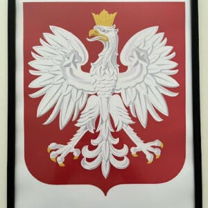 Godło Polski w ramce a4