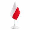 Miniaturowa polska flaga na podstawce