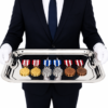 Taca na medale i odznaczenia 31 × 24 cm z medalami